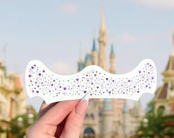 FACE SPARKLES Purple Mickey Mouse Small | Custom Mickey Mouse Face Freckles | Glitter Freckles | Face Glitter | Sparkles | Purple Mouse