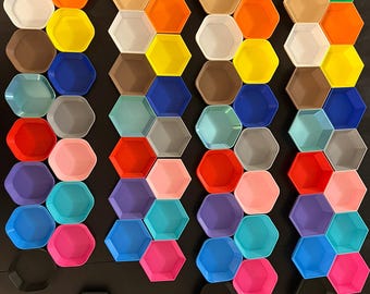 Coupelles jetons jeux de société – lots imprimés en 3D pour pièces, tokens, ressources et meeples