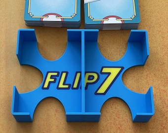 Flip7 インサート – 最適化された3D収納 | 素早いセットアップと安全な持ち運び | ボードゲームオーガナイザー