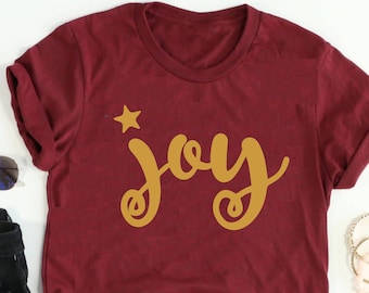 JOY tee // Joy Christmas tee // Joy Shirt // Joy Christmas Shirt // Christmas Shirt // Women's Christmas Shirt // Women's Joy Shirt