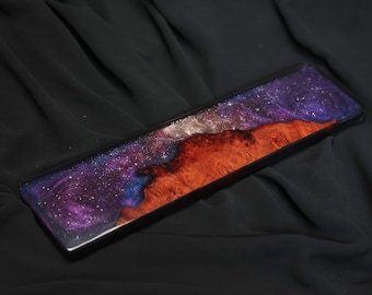Lila Glaxy Resin Tastatur Handgelenkauflage, Glaxy Mechanische Tastatur Handgelenkauflage