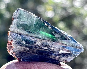 Blue Green Vivianite Crystal Specimen: Rare 90 Carat Mineral