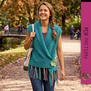 Turquoise Cotton Bolero Pattern | PDF Pattern | Bias Weaving Pattern | Weaving Loom Pattern | Peg loom | Wrap | Weave Loom | Ullvuna