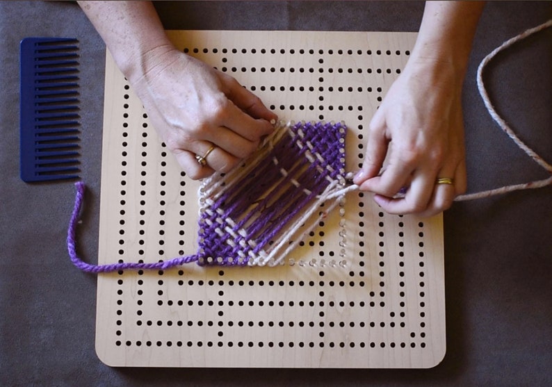 Kayu pin loom weaving set includes 15 sizes in one surface 6 Etsy