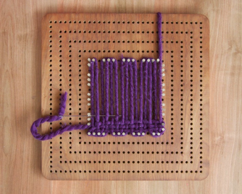 Relmu weaving board Weaving Loom Kit Peg Loom Pin Loom Etsy