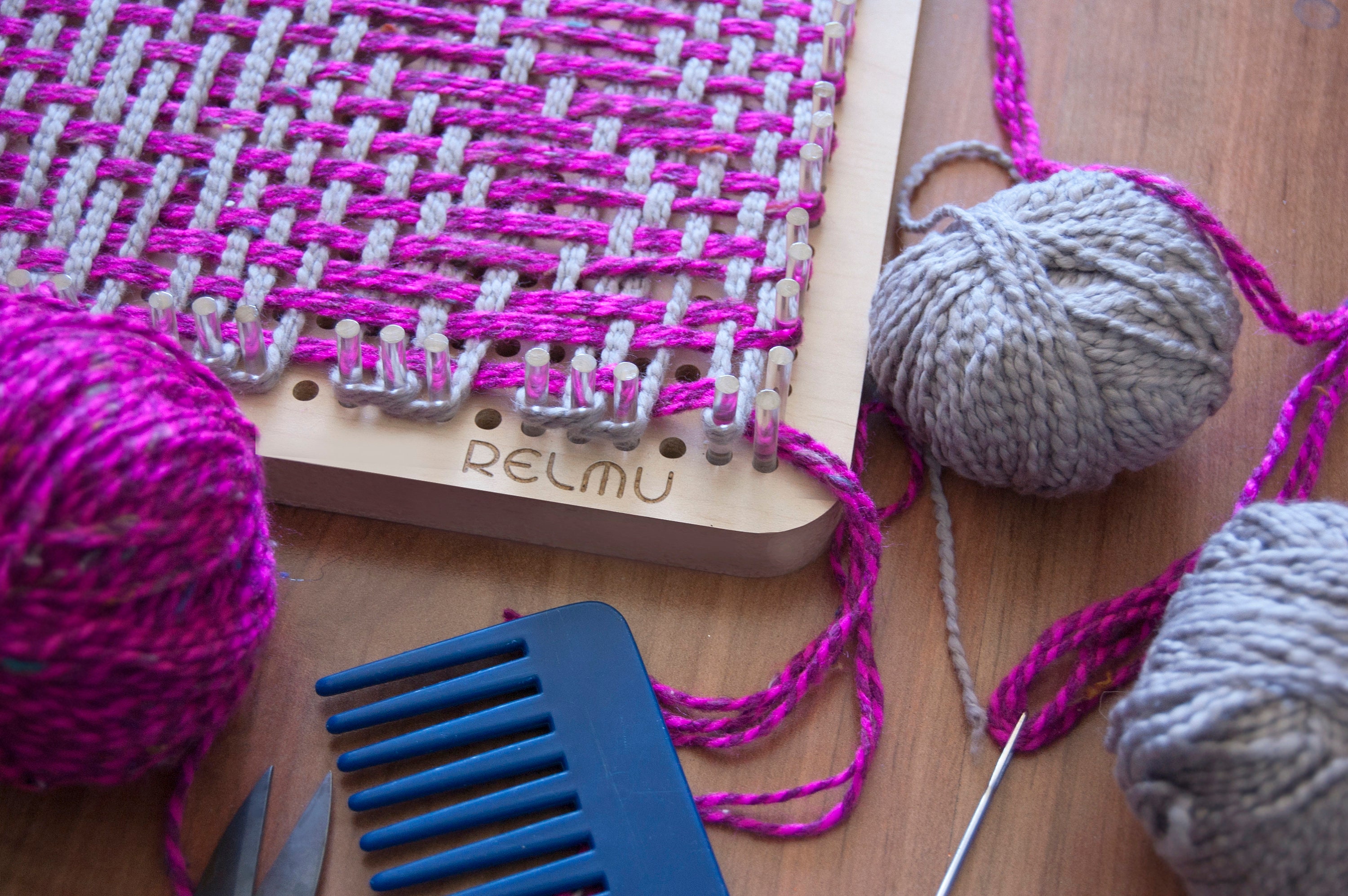 Relmu weaving board Weaving Loom Kit Peg Loom Pin Loom Etsy