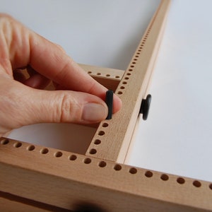 Grand Adjustable Pin Loom 24" Offer Pack SAVE USD 16 | Square & Rectangle Loom | Pin Loom Weaving | Weaving Kit | Wooden | Free Shipping US image 5