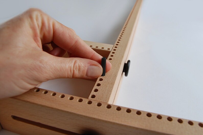 Grand Adjustable Pin Loom 24" Offer Pack SAVE USD 16 | Square & Rectangle Loom | Pin Loom Weaving | Weaving Kit | Wooden | Free Shipping US image 5