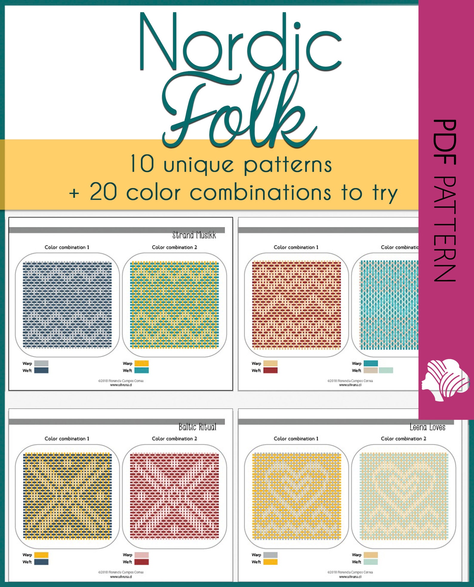 Pin Loom Pin Loom Pattern Zoom Loom Weave It Weaving Etsy