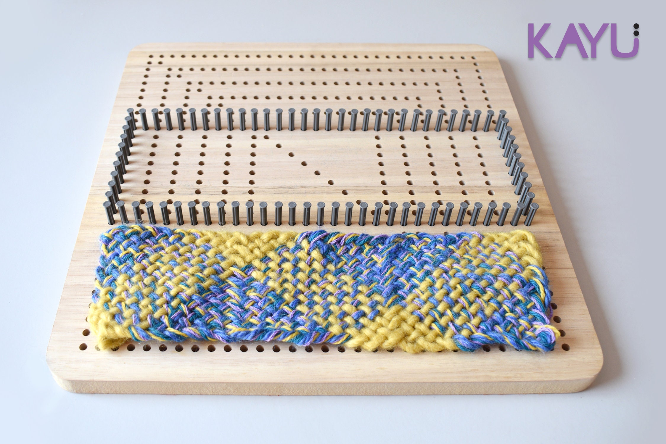 KAYU Multi Pin Loom Kit Weaving Loom Pin Loom Weaving Peg Loom Loom Pin Loom  Patterns Triangle Loom Ullvuna Free Shipping US 