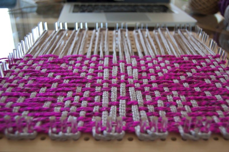 Relmu weaving board Weaving Loom Kit Peg Loom Pin Loom Etsy