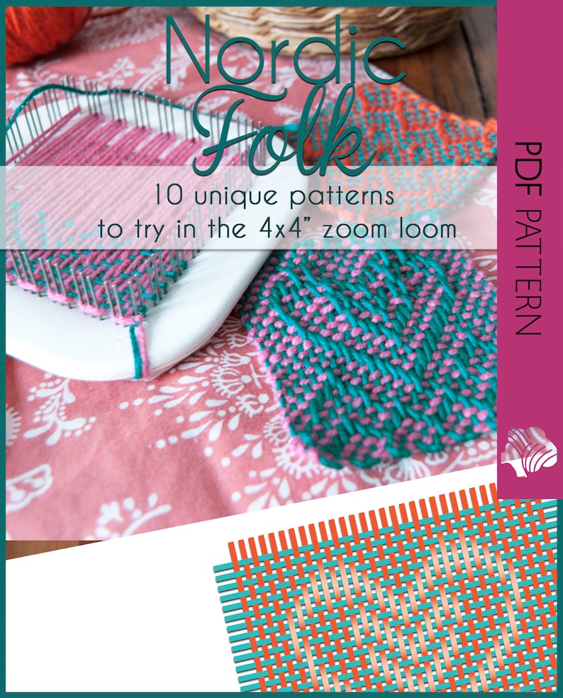 Pin Loom Pin Loom Pattern Zoom Loom Weave It Weaving Etsy