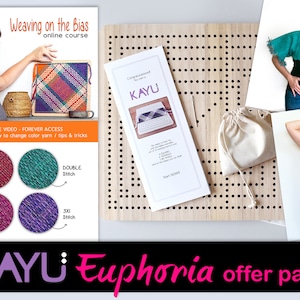 Euphoria KAYU Offer Pack SAVE USD 34 | 15 sizes in one | Pin Loom Weaving | Square, rectangle & Triangle Looms | Ullvuna