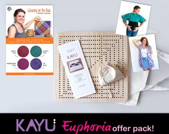 Euphoria KAYU Offer Pack SAVE USD 34 | 15 sizes in one | Pin Loom Weaving | Square, rectangle & Triangle Looms | Ullvuna
