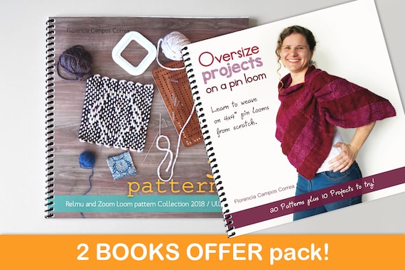 Pin Loom Weaving 2 Book Set | Save USD 10 | Zoom Loom Patterns