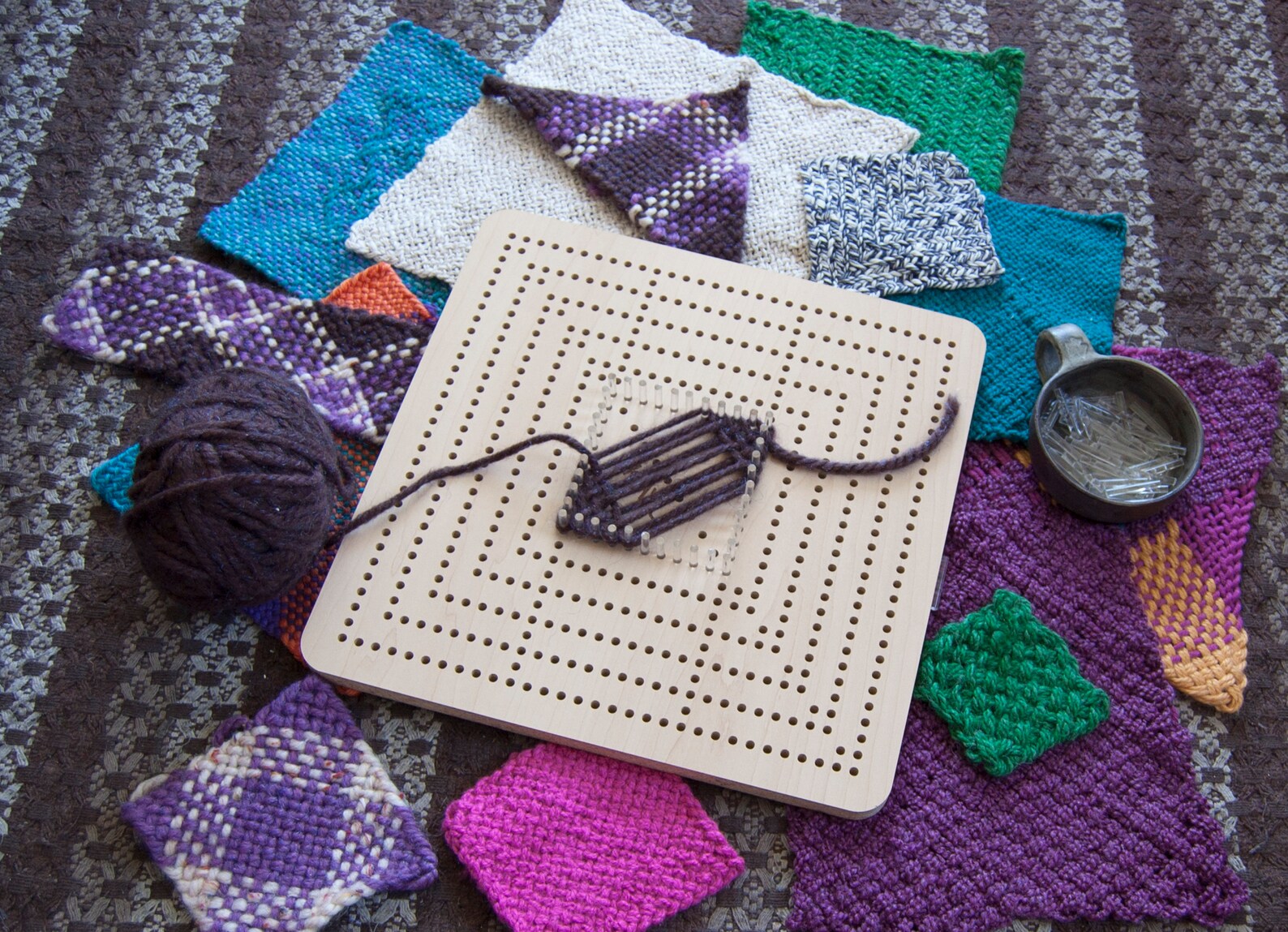 Kayu weaving board Pin Loom Weaving Loom Kit Peg Loom Etsy