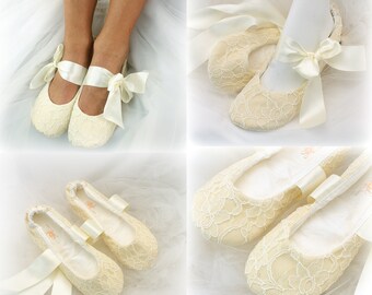 Wedding Ballet Flats Etsy