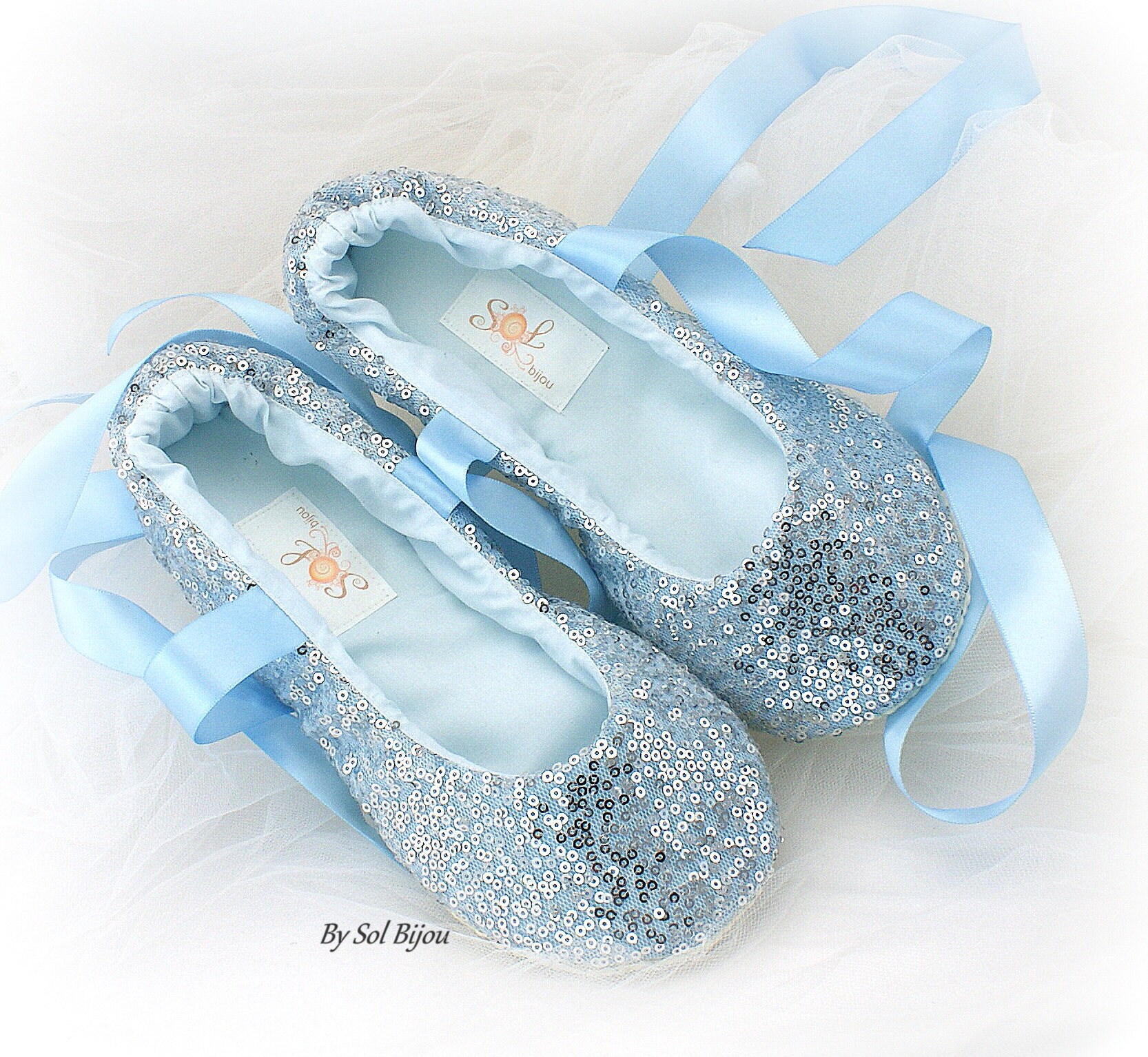 sequin ballerina slippers