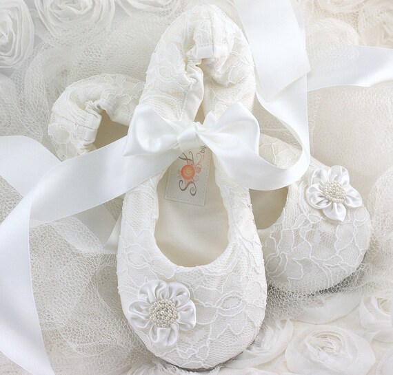 lace ballet slippers