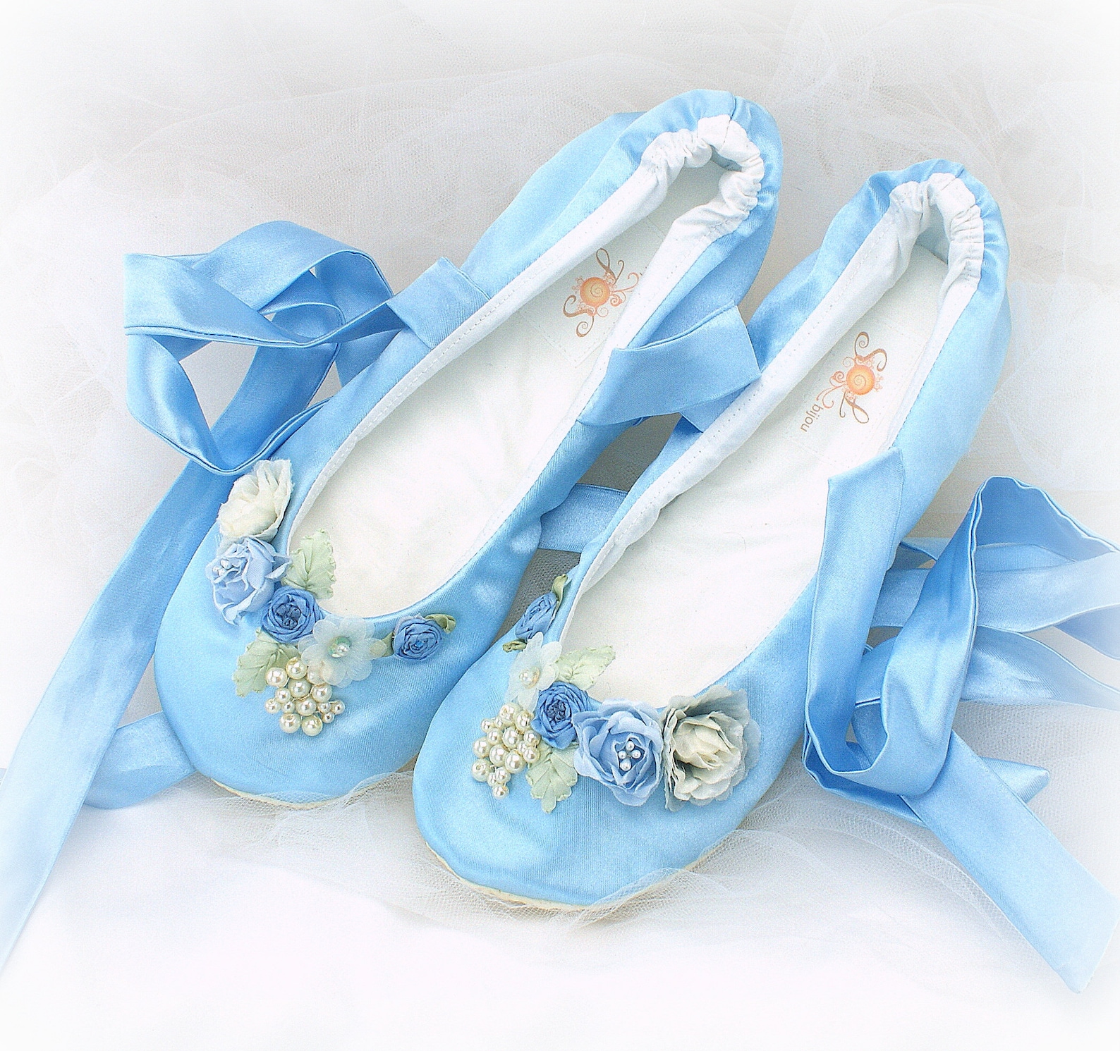 blue ballerina slippers