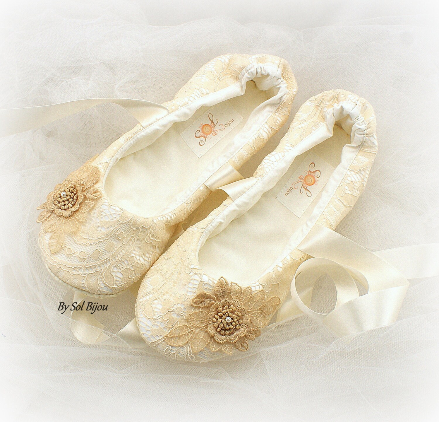 champagne ballerina shoes