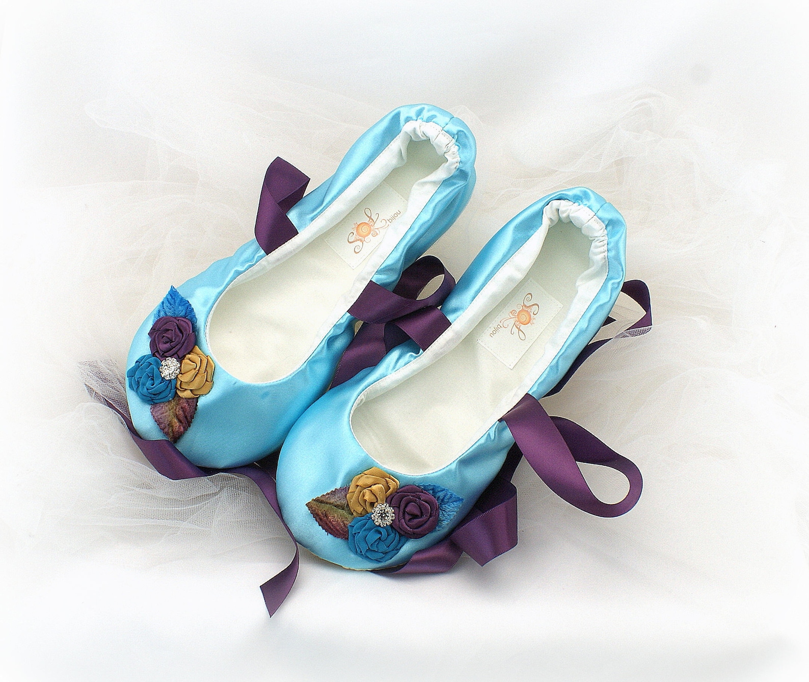 wedding flats ballet lace up flats turquoise purple gold,custom order