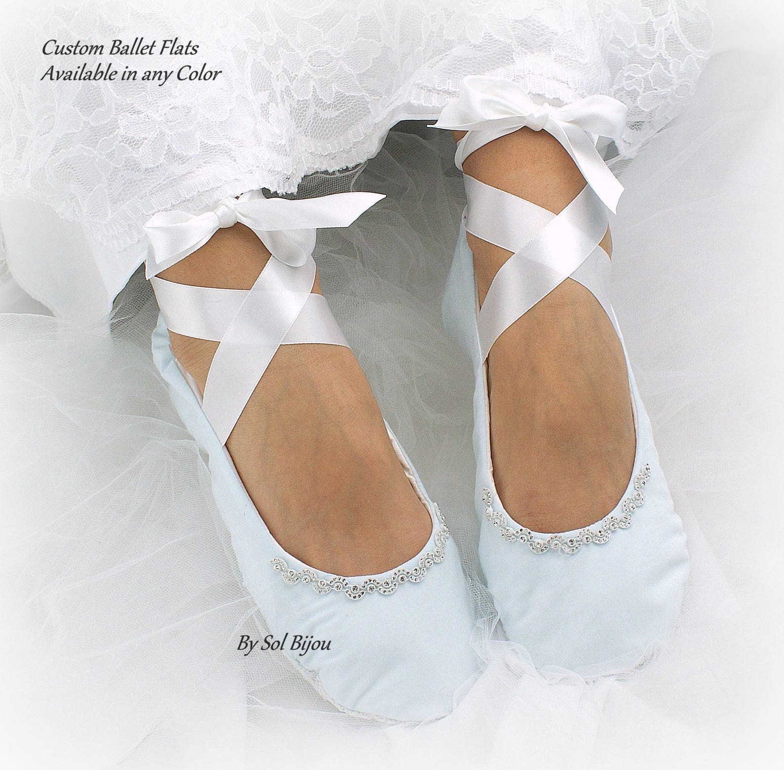 ballet flats, ivory, teal, bridal flats, wedding shoes, flats, lace up, ballerina slippers, flower girl, crystals, lace, vintage