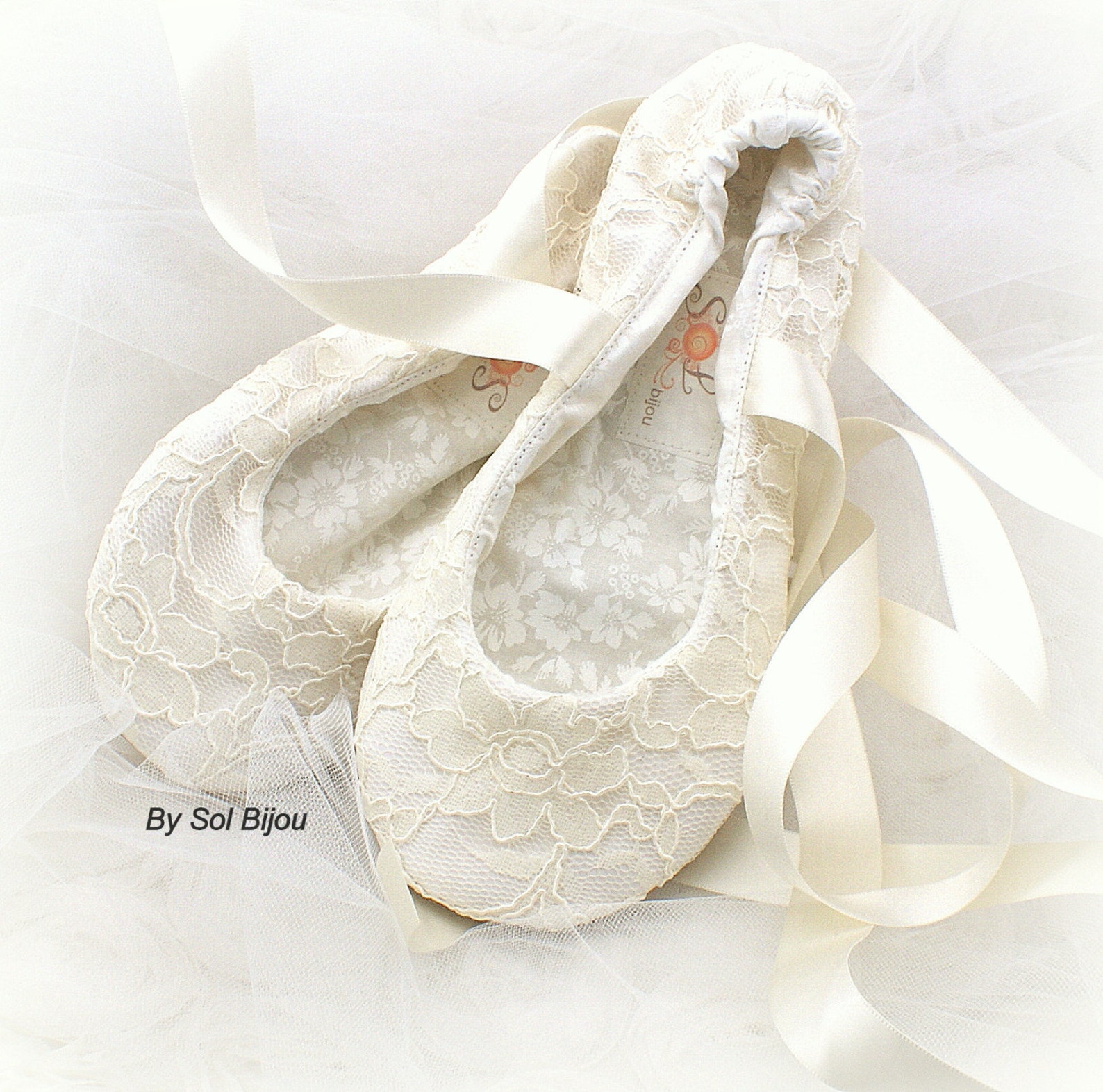 ivory ballet shoes