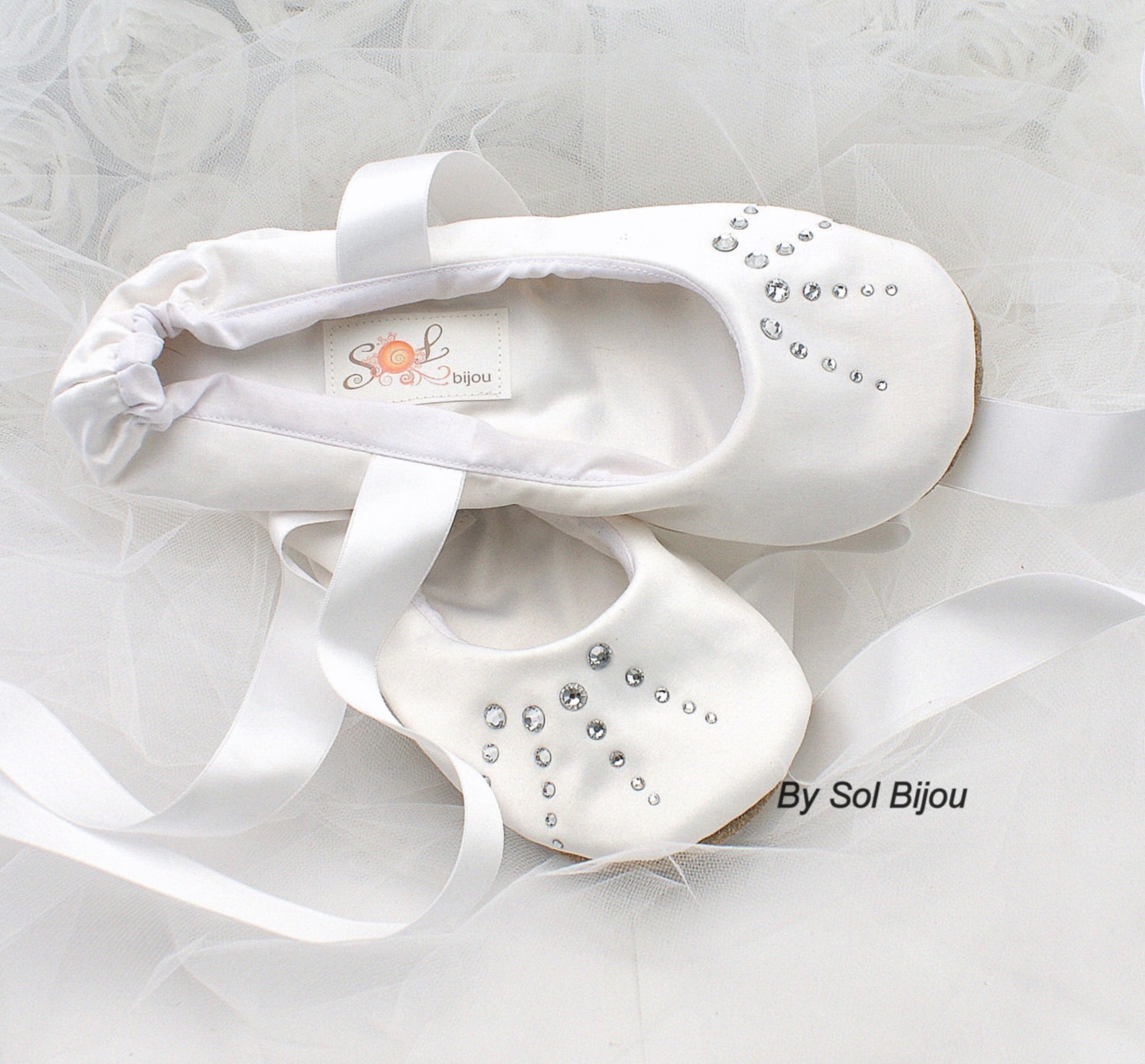 crystal ballet flats, white flats, wedding, shoes, flower girl, first communion, ballerina slippers, shoes, white, satin, crysta