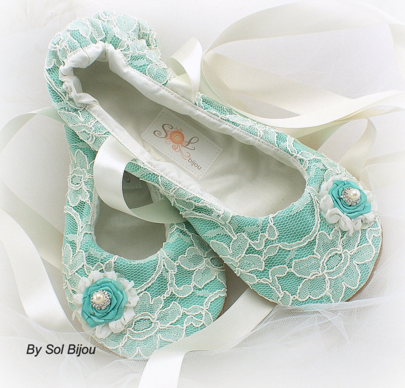 aqua blue flats