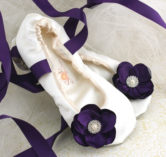 plum flats for wedding