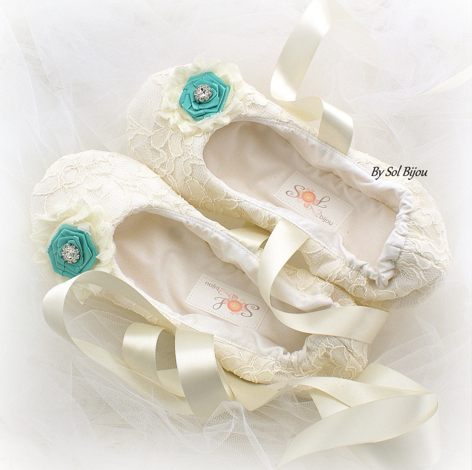 lace ballet flats,ivory and turquoise,aqua blue,ballet slippers,ballet flats,wedding, ballerina slippers,flower girl flats,vinta