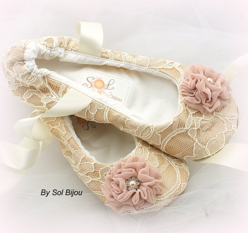 blush wedding flats