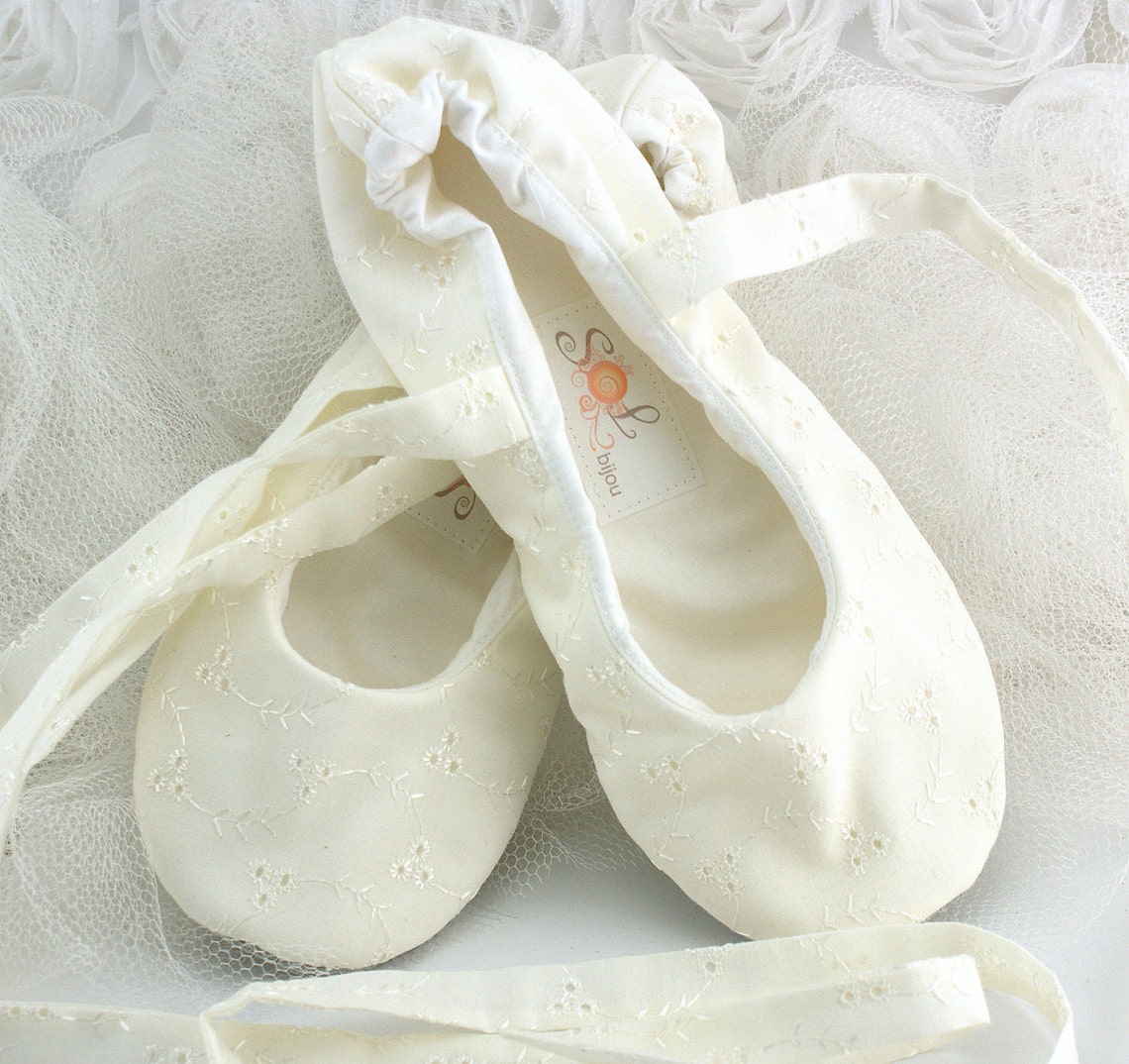 Ivory Ballet FlatsIvoryBallet SlippersCustom Ballet Etsy