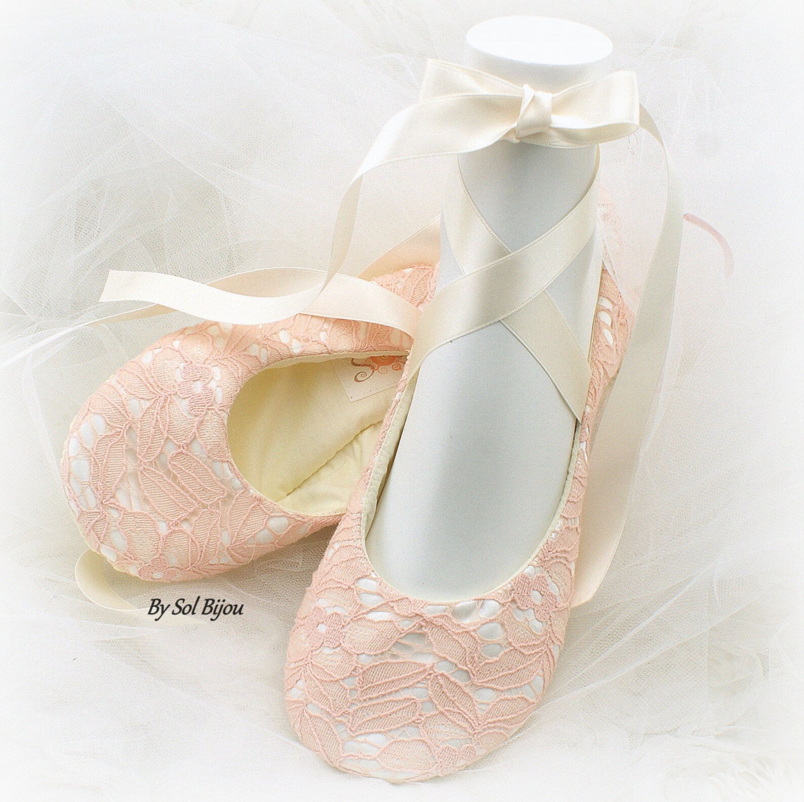wedding ballet shoes blush ivory lace elegant ballet slippers flats shoes
