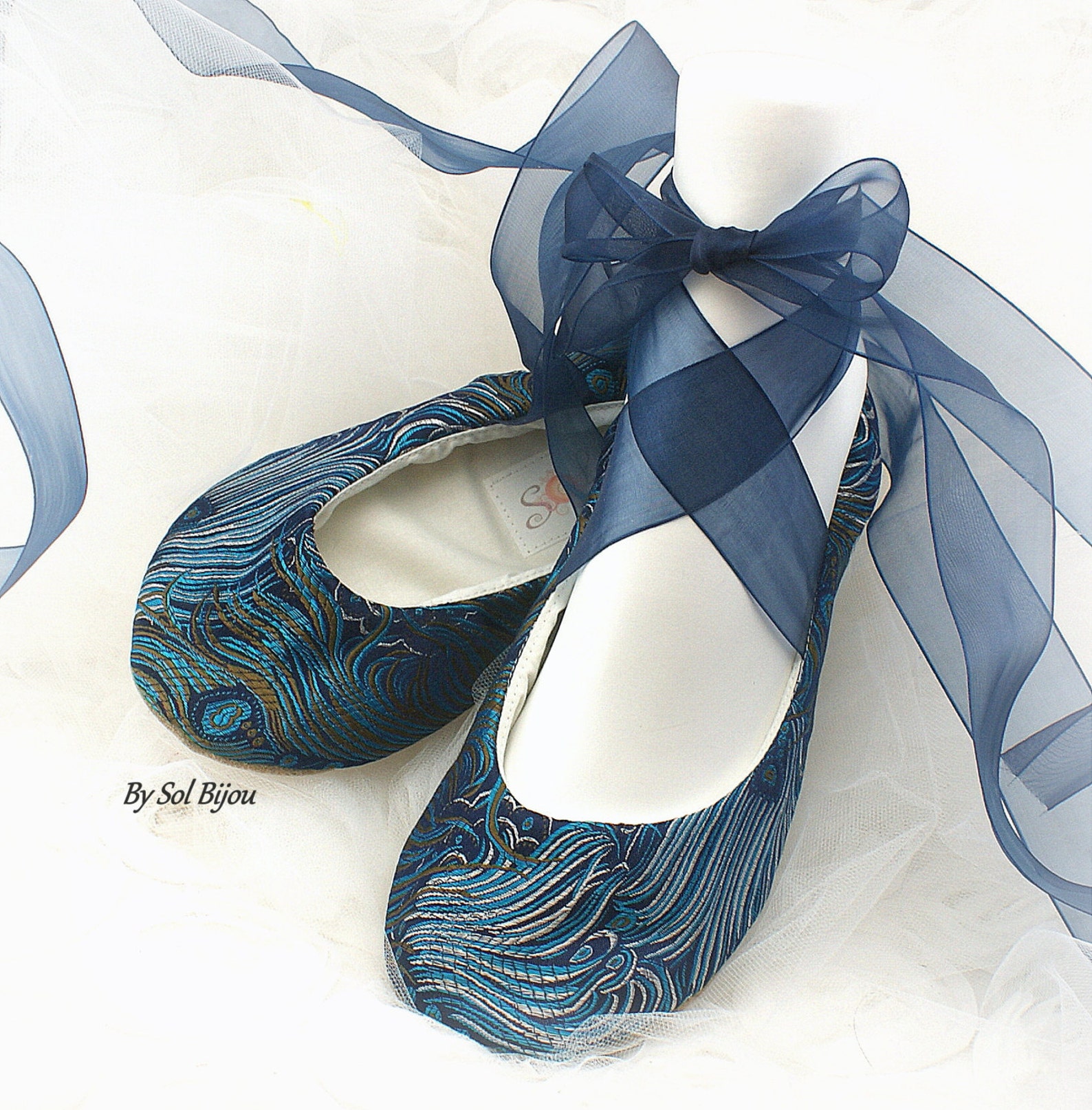turquoise ballet shoes