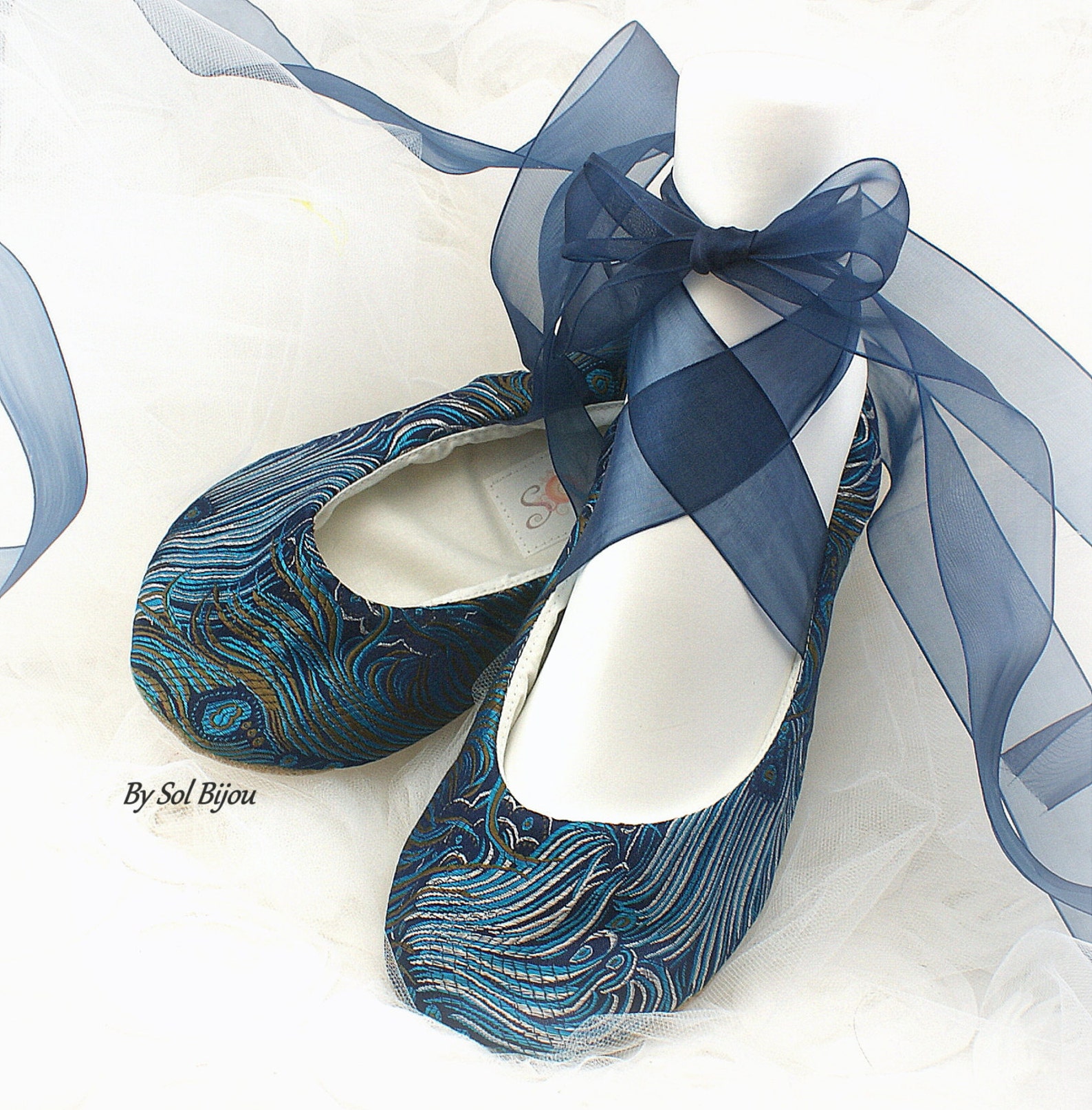 turquoise ballet slippers