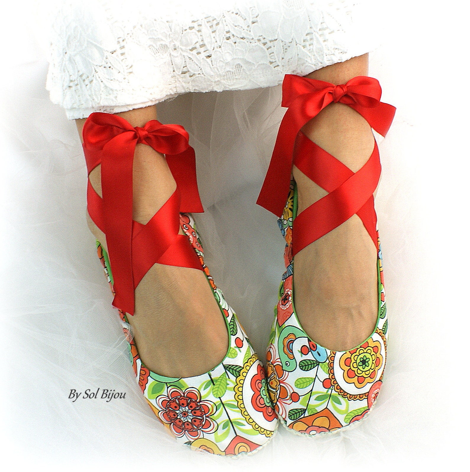 floral print flats,red,green,red ballet flats,ballet slippers,custom ballet flats,garden wedding,summer wedding,flower girl flat floral print flats,red,green,red ballet flats,ballet slippers,custom ballet flats,garden wedding,summer wedding,flower girl flat