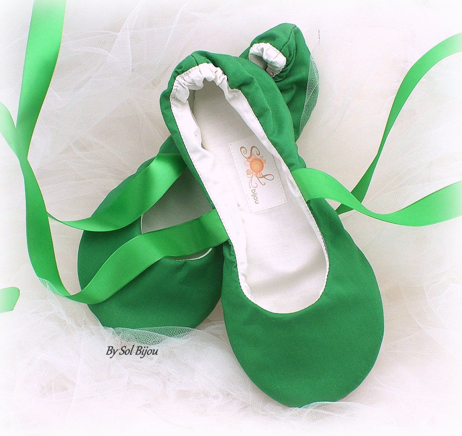 green ballet shoes flats, moss green, green ballet slippers, green wedding flats, irish green flats, lace ballet shoes, custom w