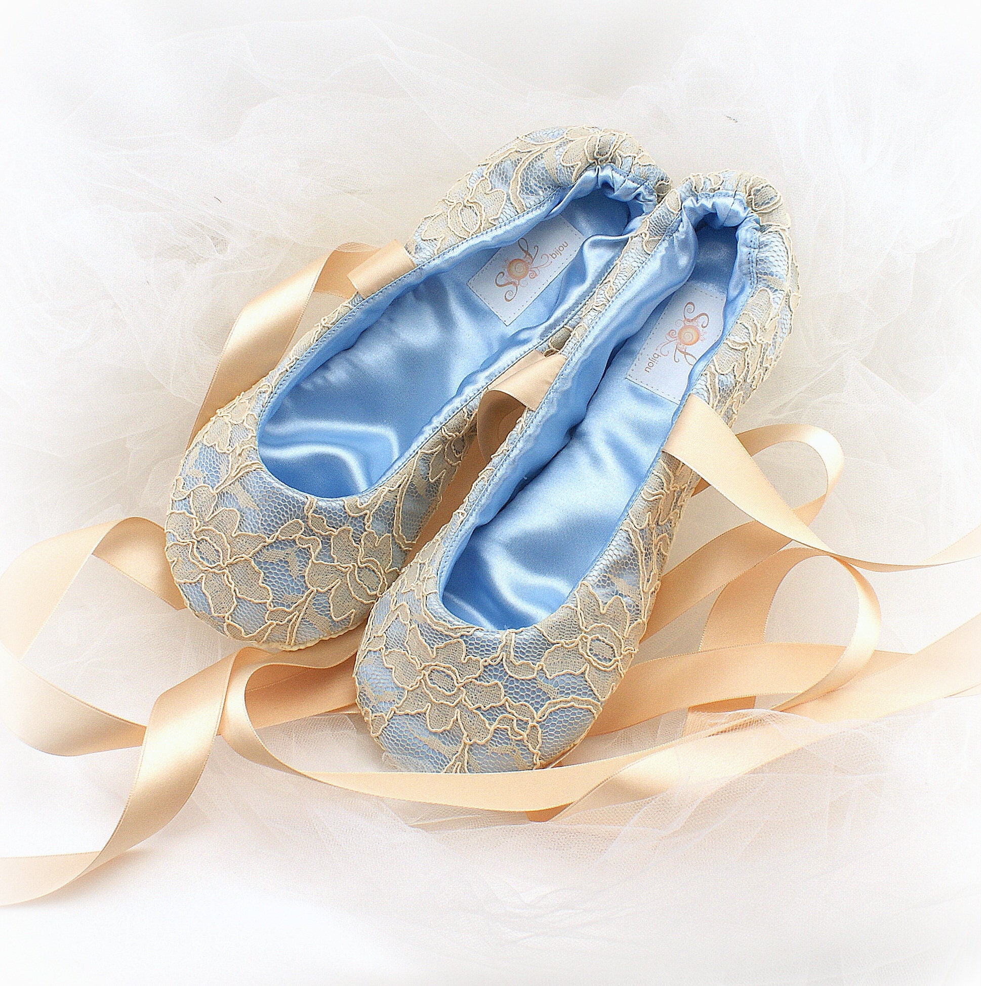 baby blue ballet shoes