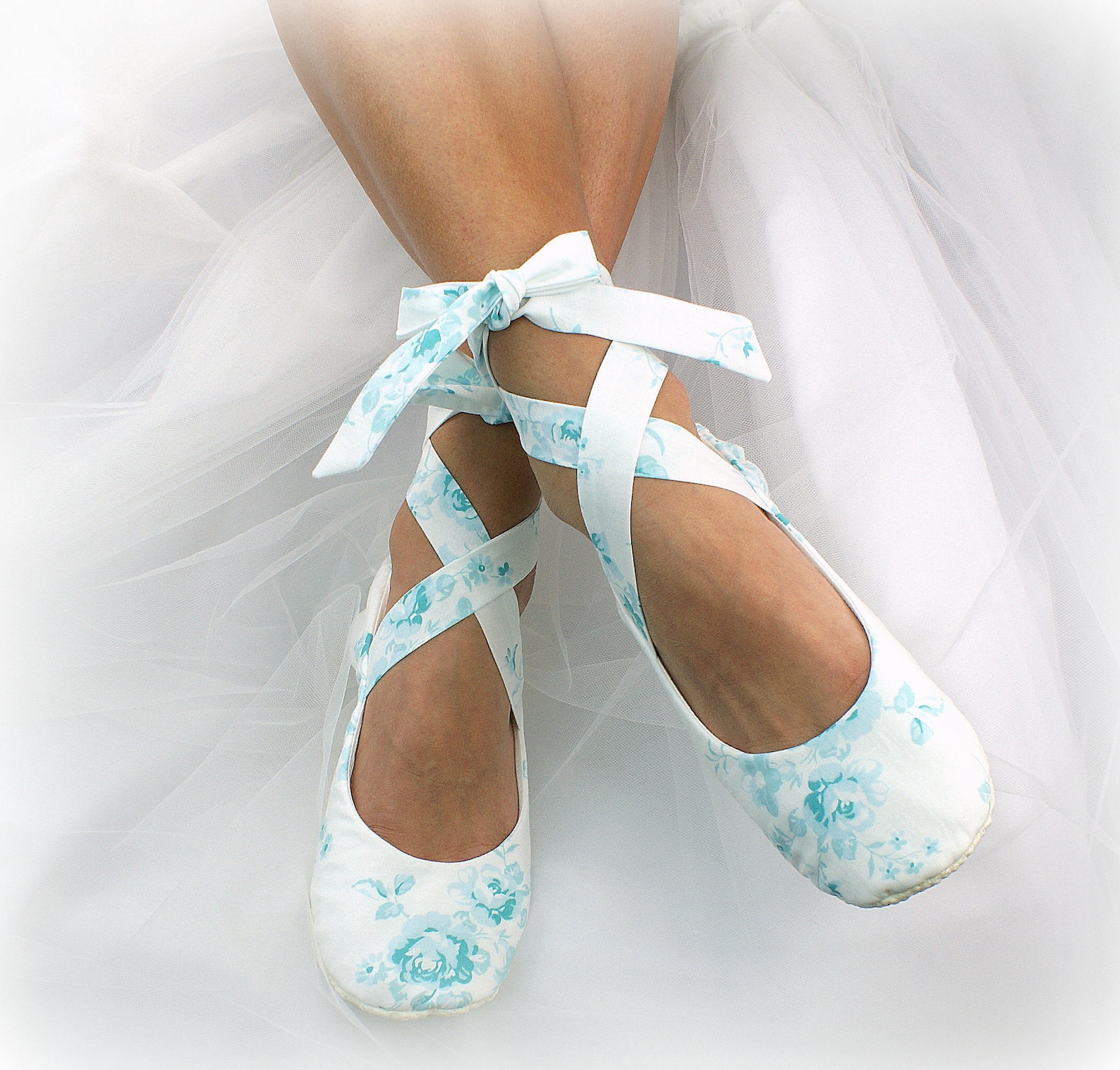 bride ballet slippers teal and white floral blue wedding ballet shoes bridal flats for brides elegant ballerina slippers custom