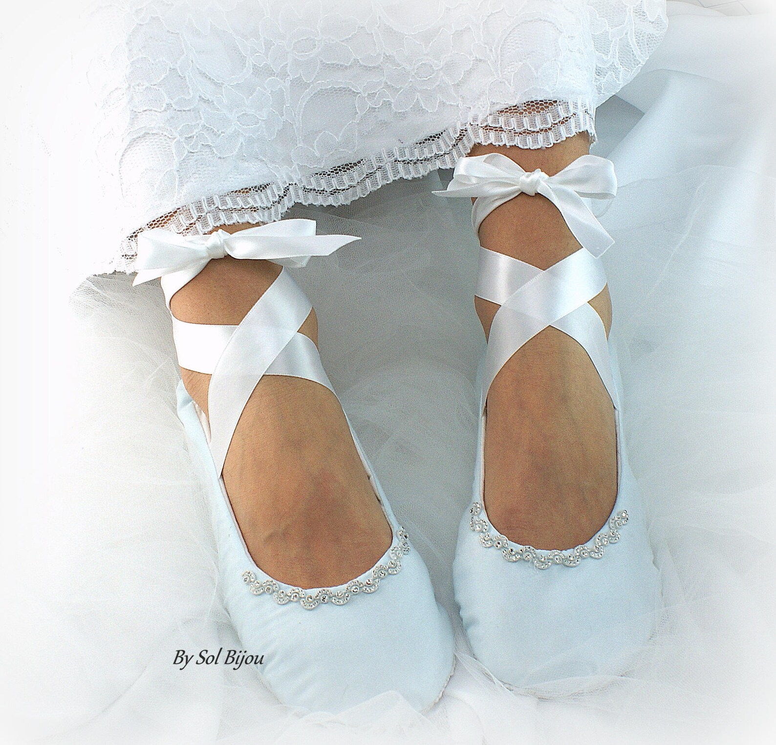 lace ballet shoes