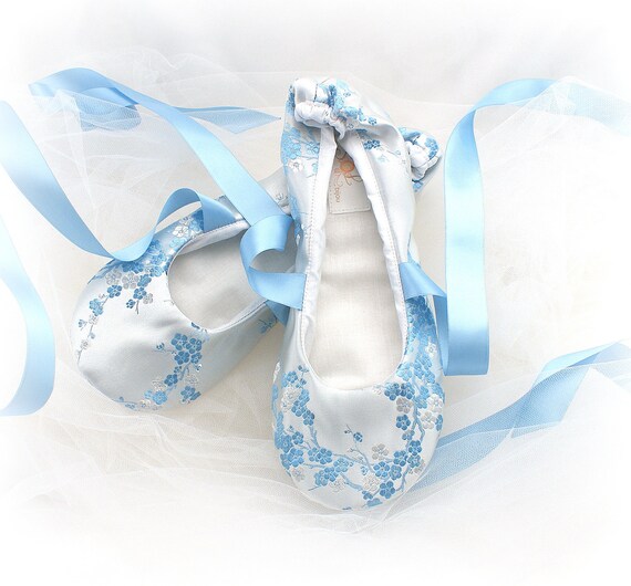 light blue ballet pumps