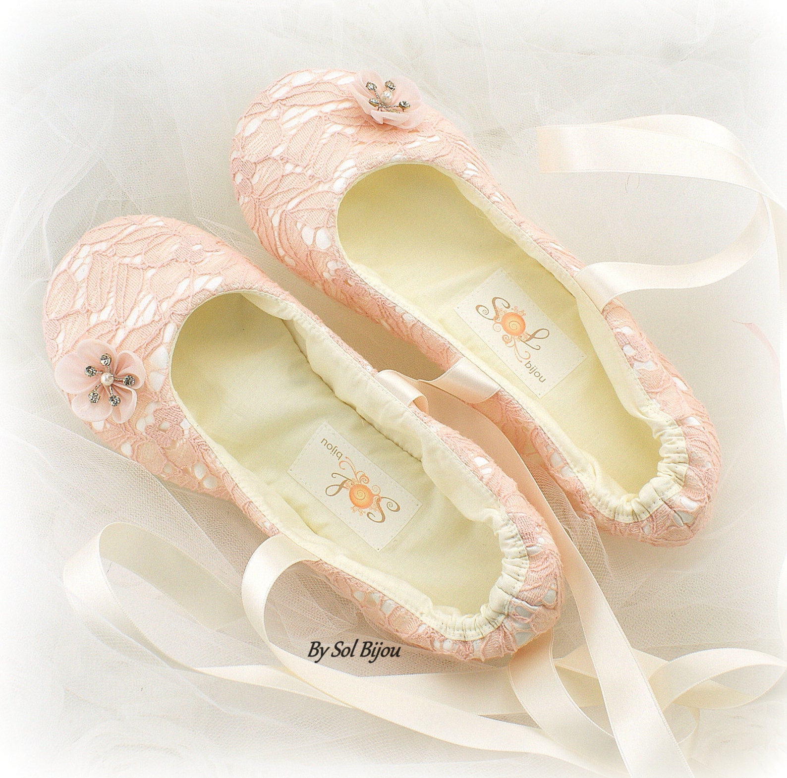 wedding ballet shoes blush ivory lace elegant ballet slippers flats shoes