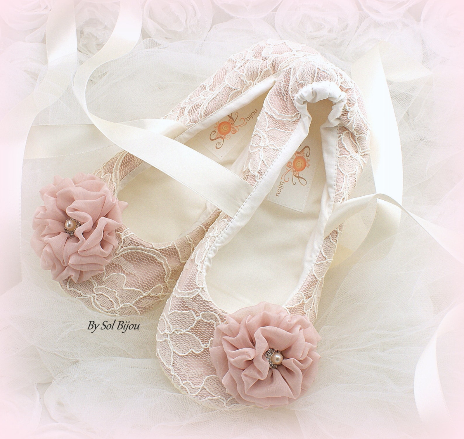 ivory ballet flats wedding flats lace ballet slippers for wedding with flowers