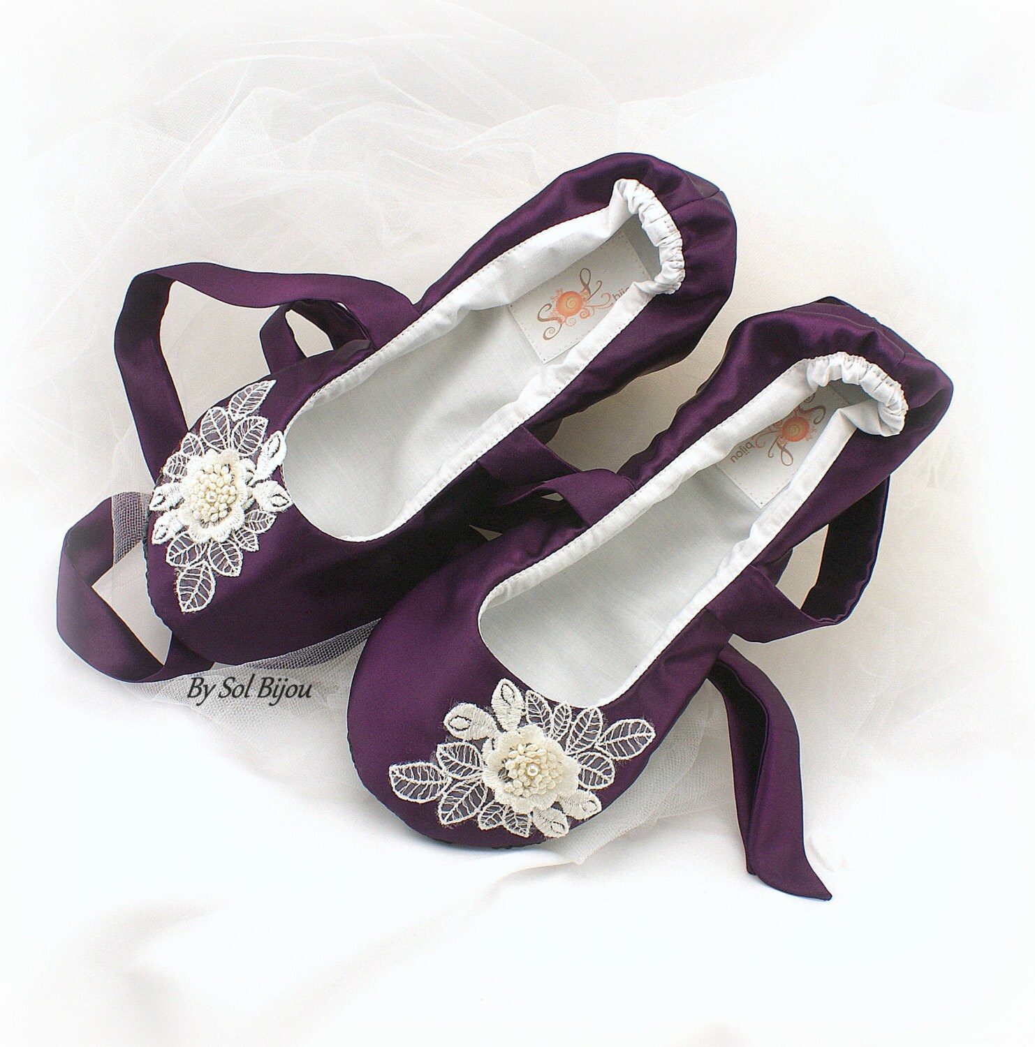 purple ballerina shoes
