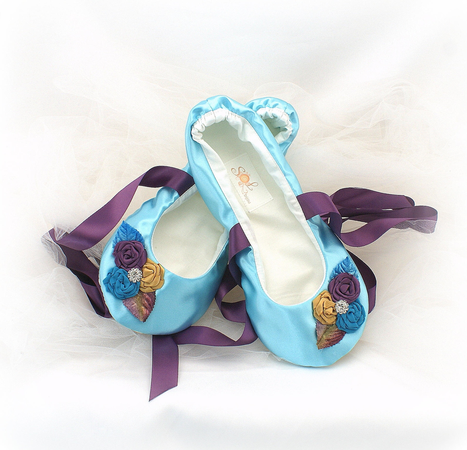 wedding flats ballet lace up flats turquoise purple gold,custom order