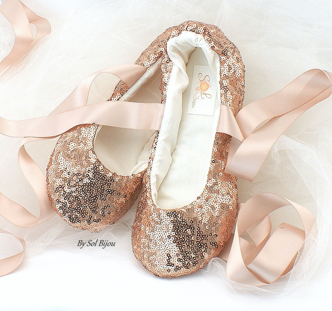 rose gold sequin booties
