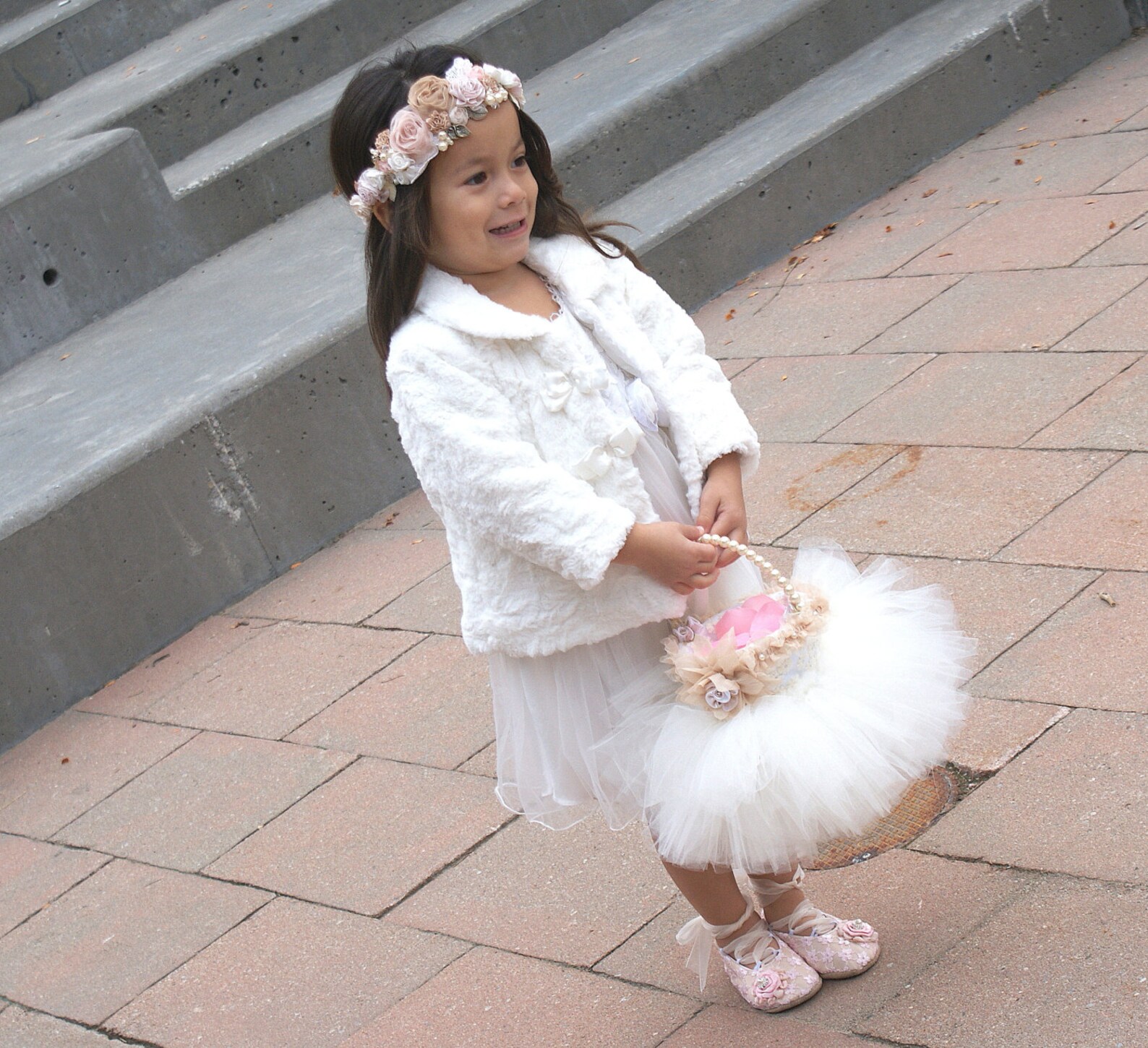 flower girl flats, ballet flats, champagne, pink, blush, elegant, vintage style, shoes, first communion, ballerina slippers, lac
