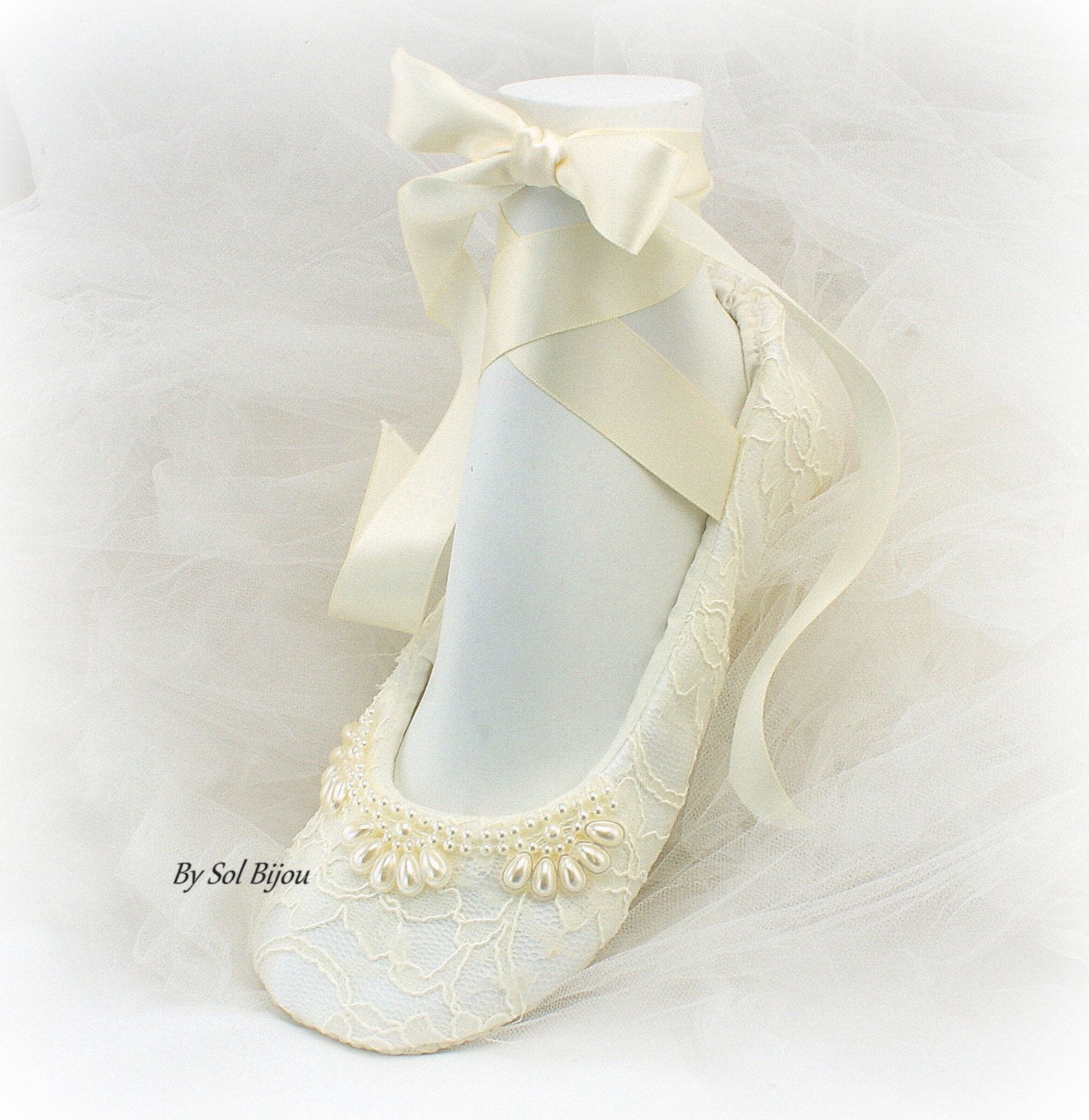 ivory beaded wedding flats shoes ballet flats wedding shoes with pearls ballet slippers lace ballet flats vintage elegant shoes